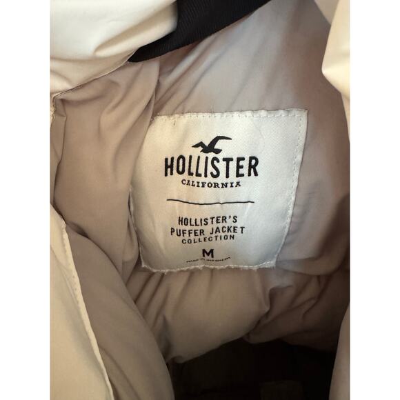 Hollister White Puffer Jacket Collection - M - Picture 4 of 5